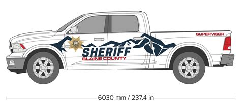 Blain County Sheriff Branding Design - Dark to Light