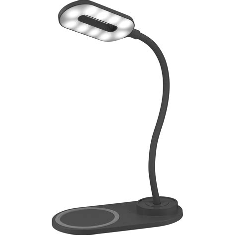 ChargeWorx Desk Lamp with 10W Wireless Charging Pad CX5308BK B&H