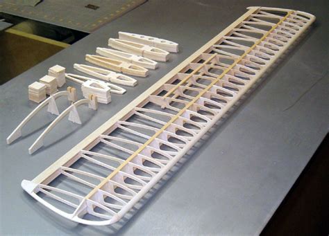 Airfield Models - Styles of Model Aircraft Wing Construction