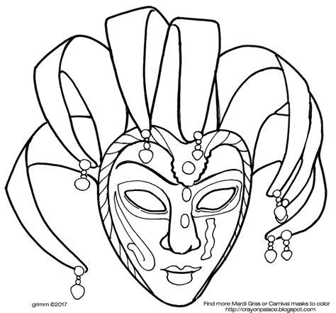 Carnival mask for you to color... | Crayon Palace