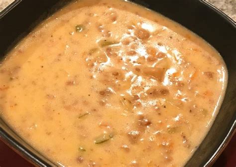 Crockpot Cheeseburger Soup Recipe by supernanny - Cookpad