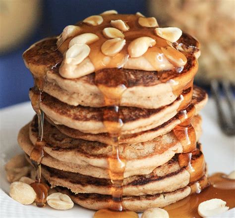 Healthy Peanut Butter Pancakes | sugar free, gluten free, vegan