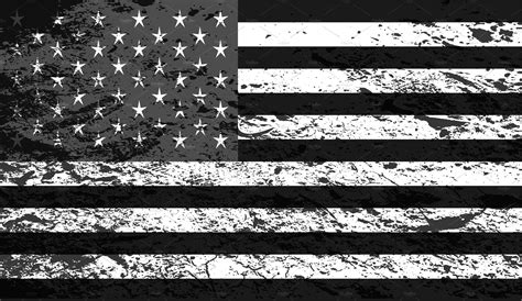 American flag, USA, black and white | Background Graphics ~ Creative Market