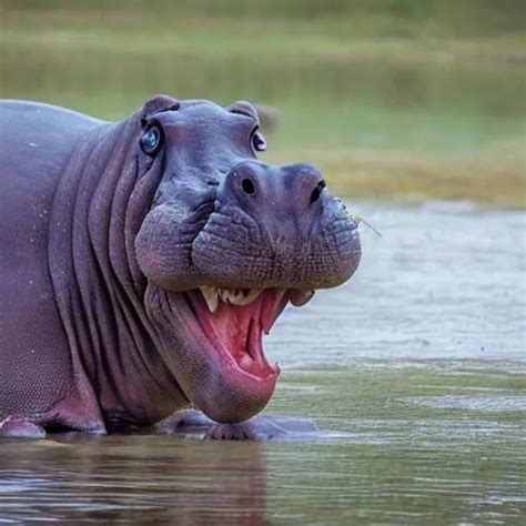 scary hippo with lots of teeth | OpenArt