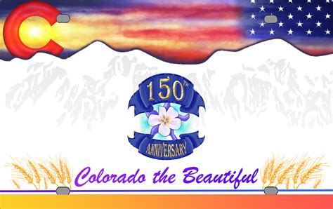 ArtStation - Colorado License Plate Design (DMV Contest Entry)