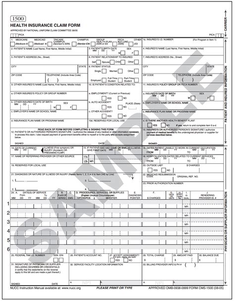 CMS-1500 (Professional Paper Claim Form) to ANSI 837 Electronic Claim ...