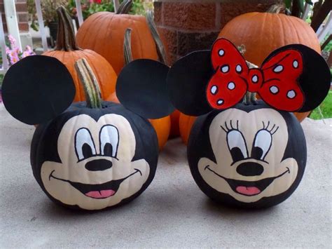 Mickey Pumpkin, painting pumpkins, halloween, Minnie Mouse #mickeymouse ...