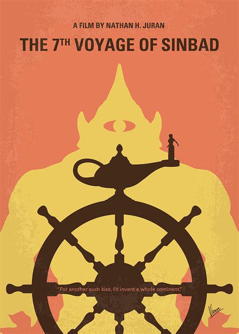 No1364 My The 7th Voyage of Sinbad minimal movie poster Digital Art by ...