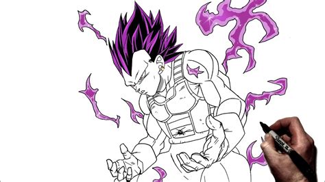 How To Draw Vegeta Ultra Ego | Step By Step | Dragonball - YouTube