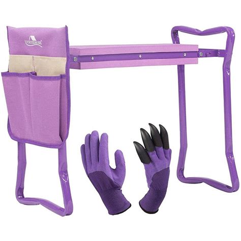 Cisvio Garden Kneeler and Seat Folding Kneeling Bench Stool with Tool ...