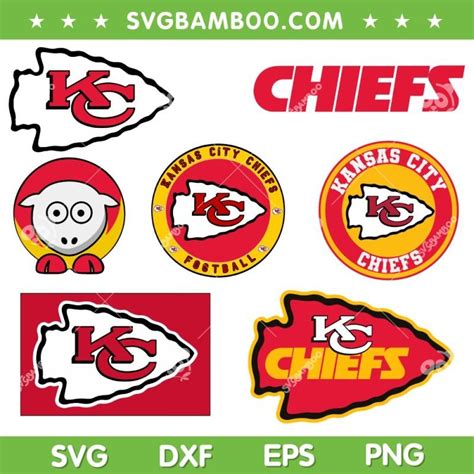 Kansas City Chiefs Logo SVG Bundle, Chiefs Football Logo