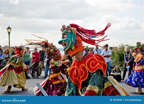 Cham dancers editorial photography. Image of cham, ladakh - 7079342