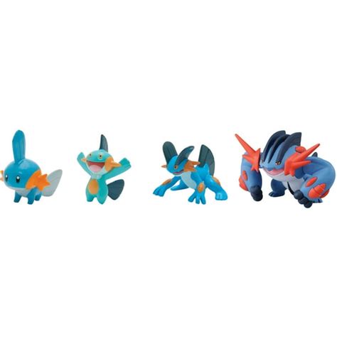 Pokemon Trainers Choice 4-Figure Gift Pack Mudkip Marshtomp Swampert ...