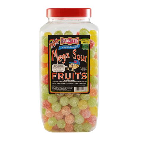 Barnett’s Mega Sours Fruit (Bulk 3kg UK) – Pacific Distribution