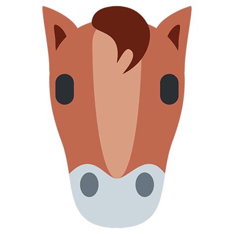 Horse Face | ID#: 7426 | Emoji.co.uk