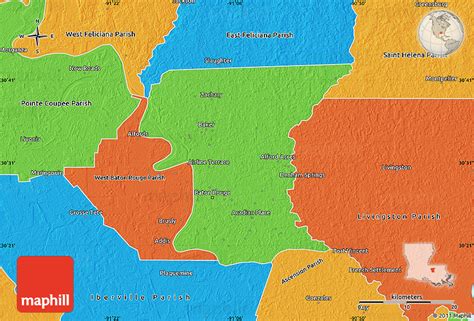 Political Map of East Baton Rouge Parish