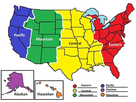 Map Of Usa Time Zones | Mary W Tinsley