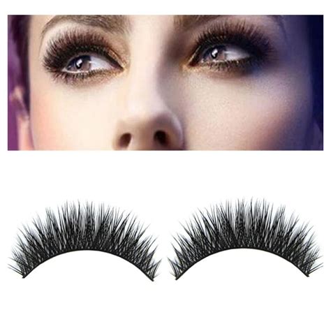 1 Pair New Luxurious Real Mink Natural Thick Long Fake Eye Lashes False ...