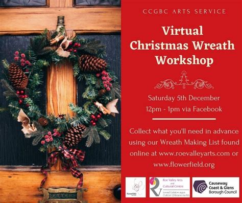 Virtual Christmas Wreath Workshop - Flowerfield Arts Centre - Portstewart