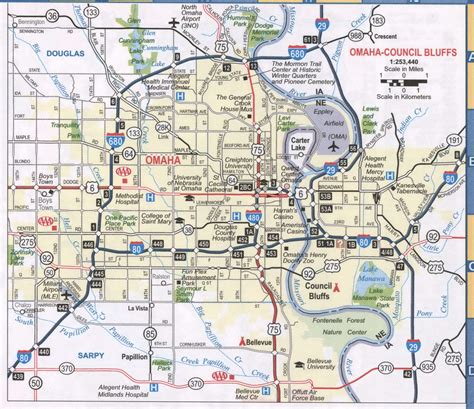 Printable Map Of Omaha - Printable Word Searches