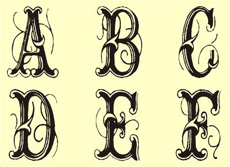 13 Printable Fancy Letter Fonts Images - Fancy Alphabet Letter Stencil ...