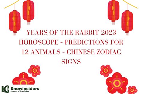 Years of Rabbit 2023 Horoscope – Feng Shui Prediction and Advice for 12 ...