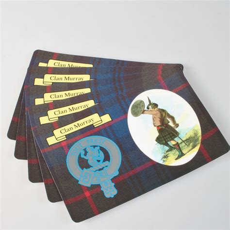 Murray Clan Crest and Tartan Postcard 5 pack (to clear)