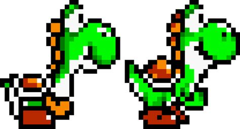 super mario world - yoshi sprite remade by TheLuke135 on DeviantArt