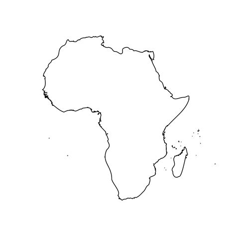 Simple Outline Map Of Africa