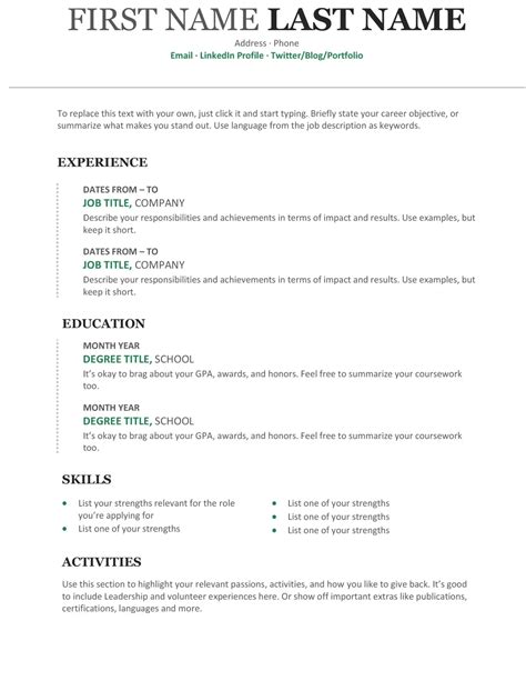 20+ Free Word Resume Templates for 2024 [Download Now]