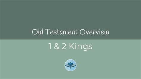 Main Themes of the Books of 1 and 2 Kings | Water on Thirsty Land