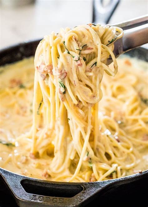 This Creamy Carbonara is a plate of heavenly, creamy pasta. Silky ...