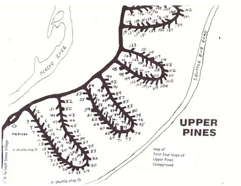 Yosemite Upper Pines Campground Map - Atlanta Georgia Map