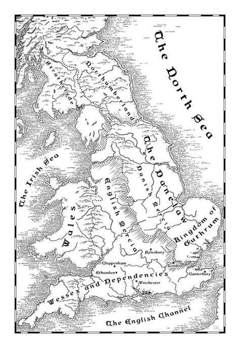 A map of Danelaw Britain - Fantastic Maps