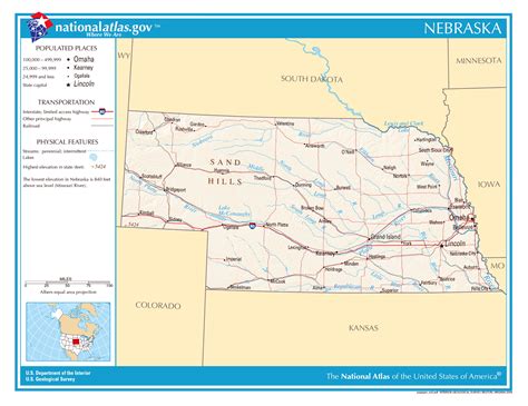 Nebraska Political Map By From Worlds Largest Map | Images and Photos ...