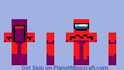 VS. Impostor V4 (Friday Night Funkin') Red Impostor Minecraft Skin