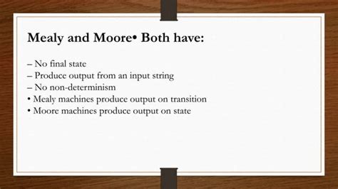 Applications of Mealy & Moore Machine | PPT