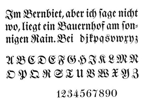 German Script Alphabet Fonts