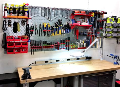 Garage Pegboard Tool Organization with Wall Control Pegboard ...