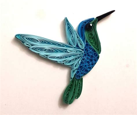 Paper quilled Hummingbird for a bookmark or charm. $20+shipping www ...