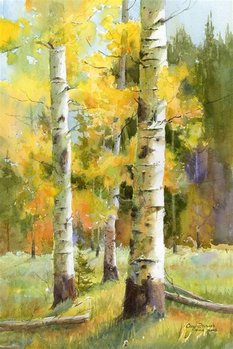 AnAspenADay | How aspens are painted in oil and watercolor - Modern ...