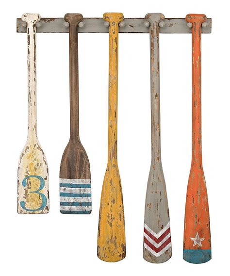 Look at this Hand-Painted Oars Wall Décor on #zulily today! | Painted ...