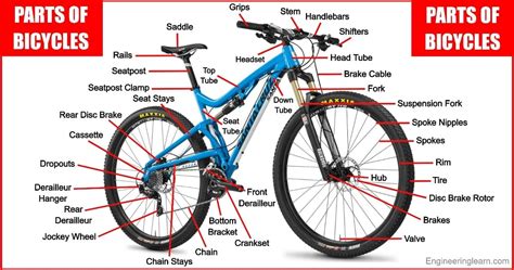 25 Parts of Bicycle and Their Function [Pictures, Names & Diagram ...