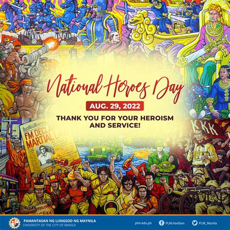 The National Heroes of Philippines Day is celebrated on August 29. The ...