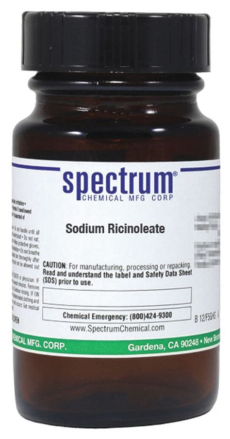 100% Concentration, 5323-95-5, Sodium Ricinoleate - 46AU29|S1164-25GM ...