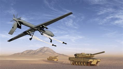 military drone range