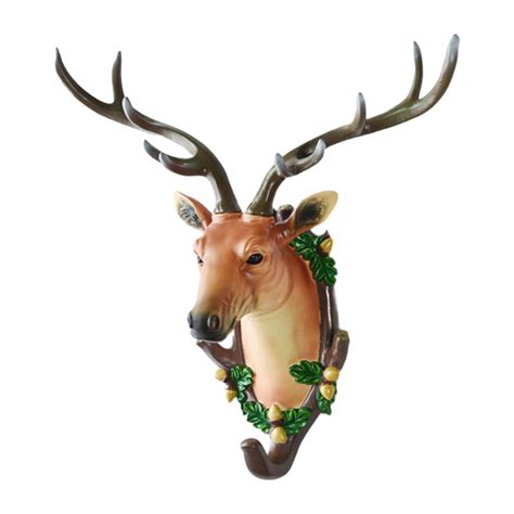 Deer Head Wall Decor Resin Deer Head Decorations Wall Mount Wall ...