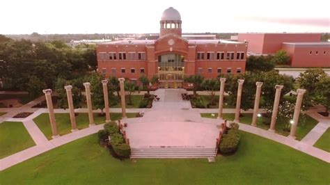 Aerial of HBU campus - YouTube