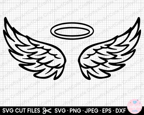 Angel Wings Halo Tattoo, Angel Wings Clip Art, Small Angel Tattoo ...