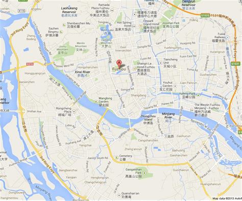 Map of Fuzhou